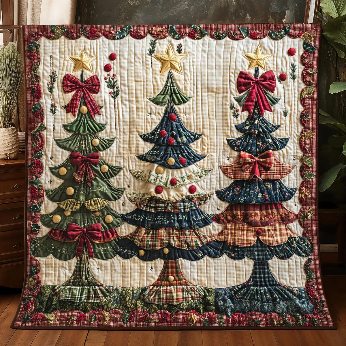 Cozy Pine Quilt Blanket