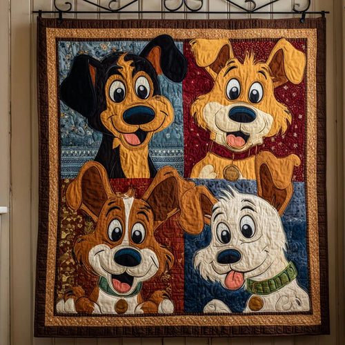 Cozy Pup Quilt Blanket - Quilted Blanket by Wild and Way