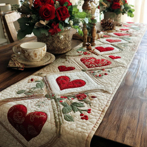 Cozy Vows Collection Quilted Table Runner