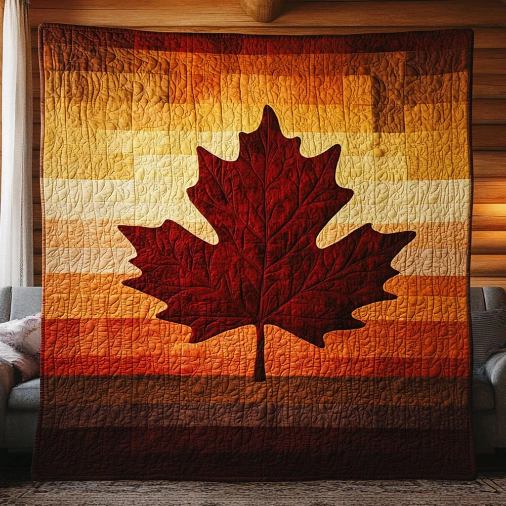 Crimson Canopy Quilt Blanket
