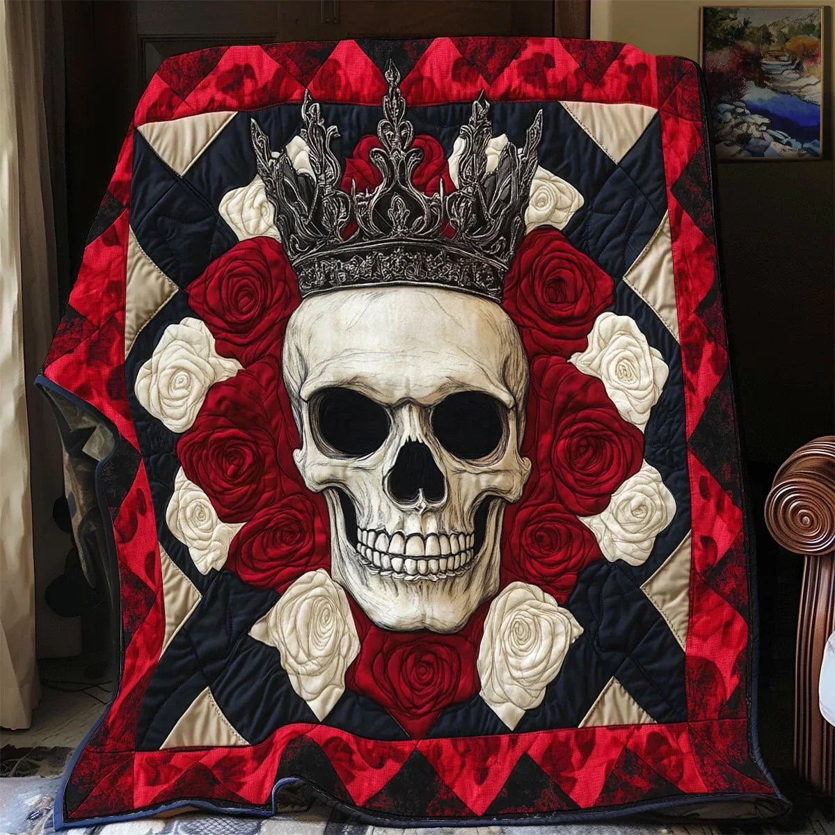 Crimson King Quilt Blanket