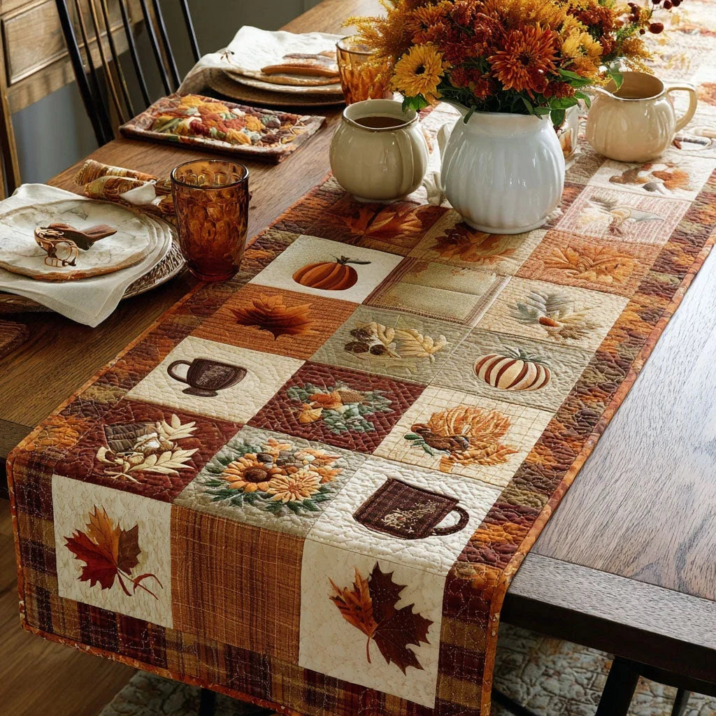 Crisp Air Quilted Table Runner
