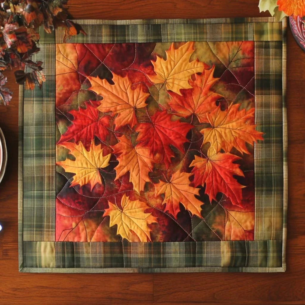 Crisp Fall Mornings Quilted Table Topper