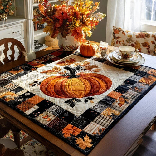 Crisp Patch Morning Quilted Table Topper