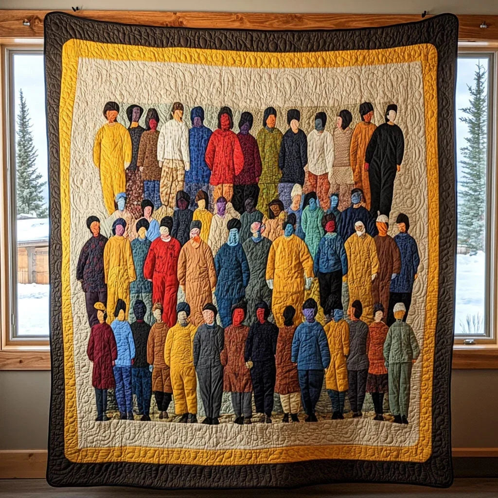 Crowded Quilt Blanket