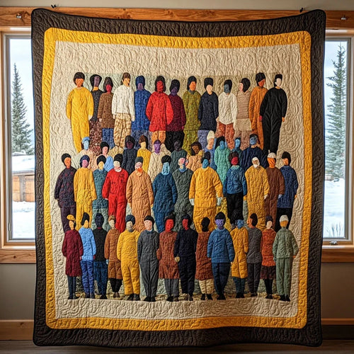Crowded Quilt Blanket