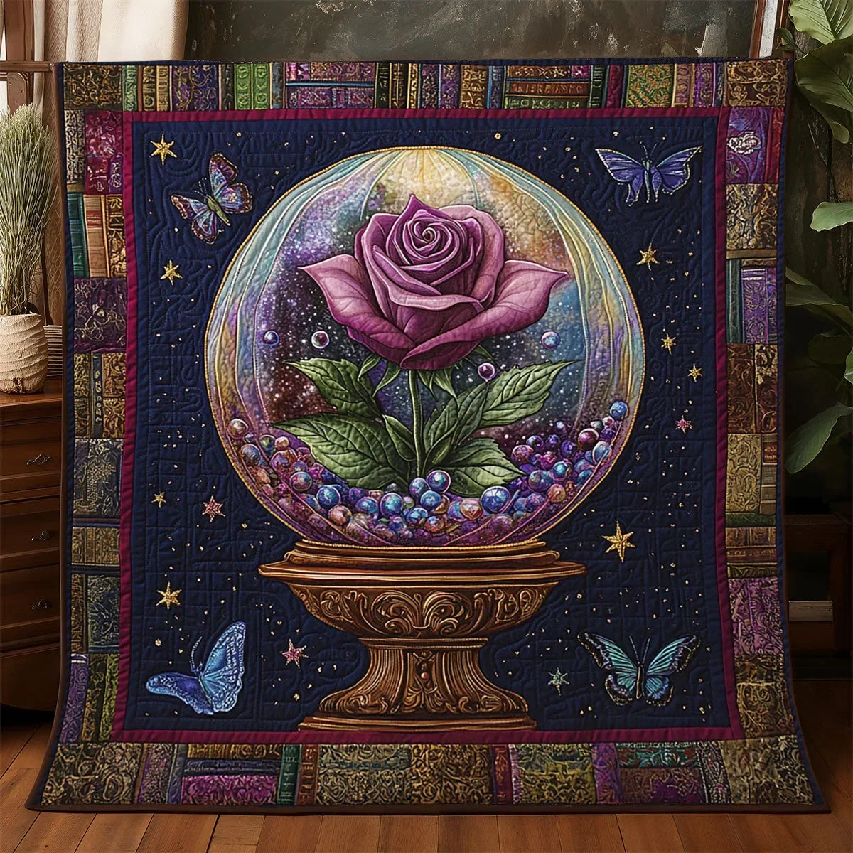 Crystal Rosekeeper Quilt Blanket