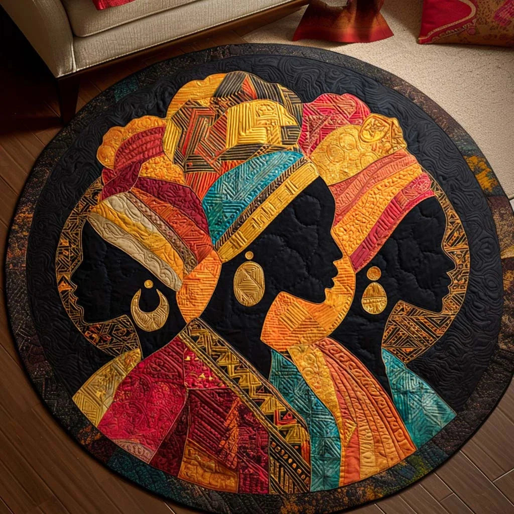 Cultural Harmony Quilted Round Mat
