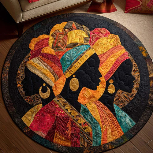 Cultural Harmony Quilted Round Mat