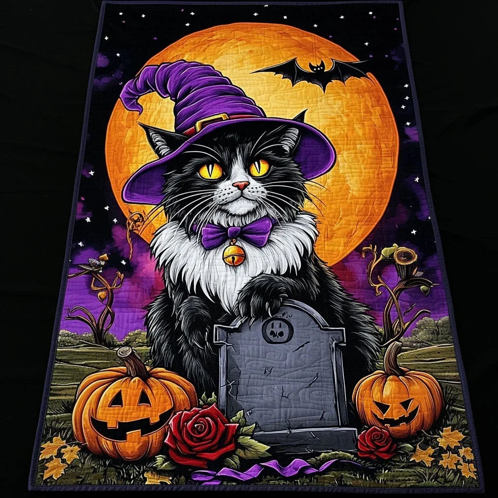 Cursed Carvings Quilted Table Runner