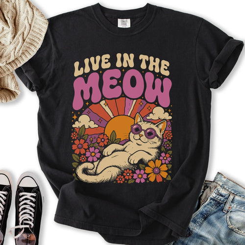 Live In The Meow Relaxed Tee