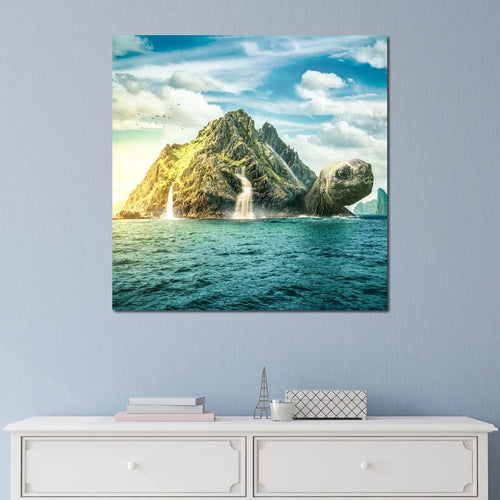 Turtle Island Canvas Wall Art