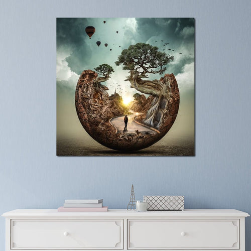 Sunrise Road Canvas Wall Art
