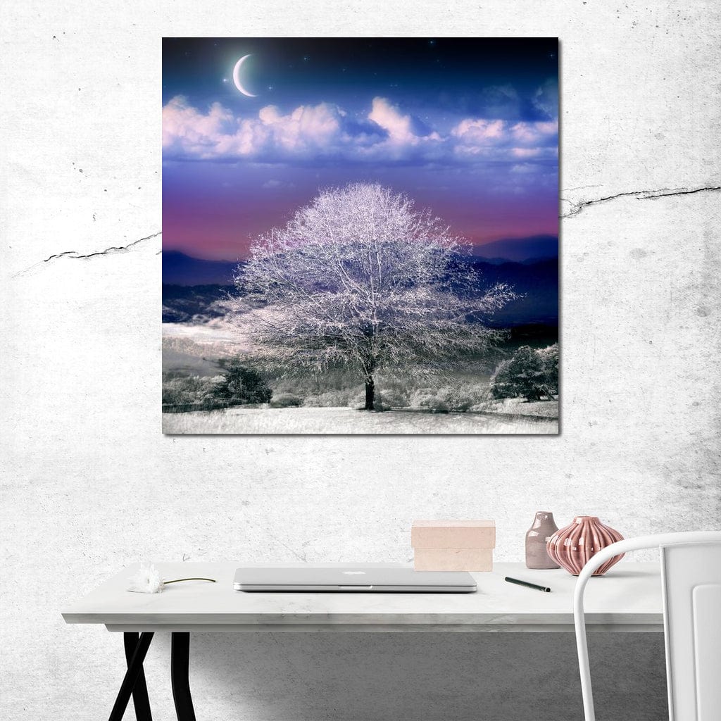 Fantasy Winter Scene Canvas Wall Art