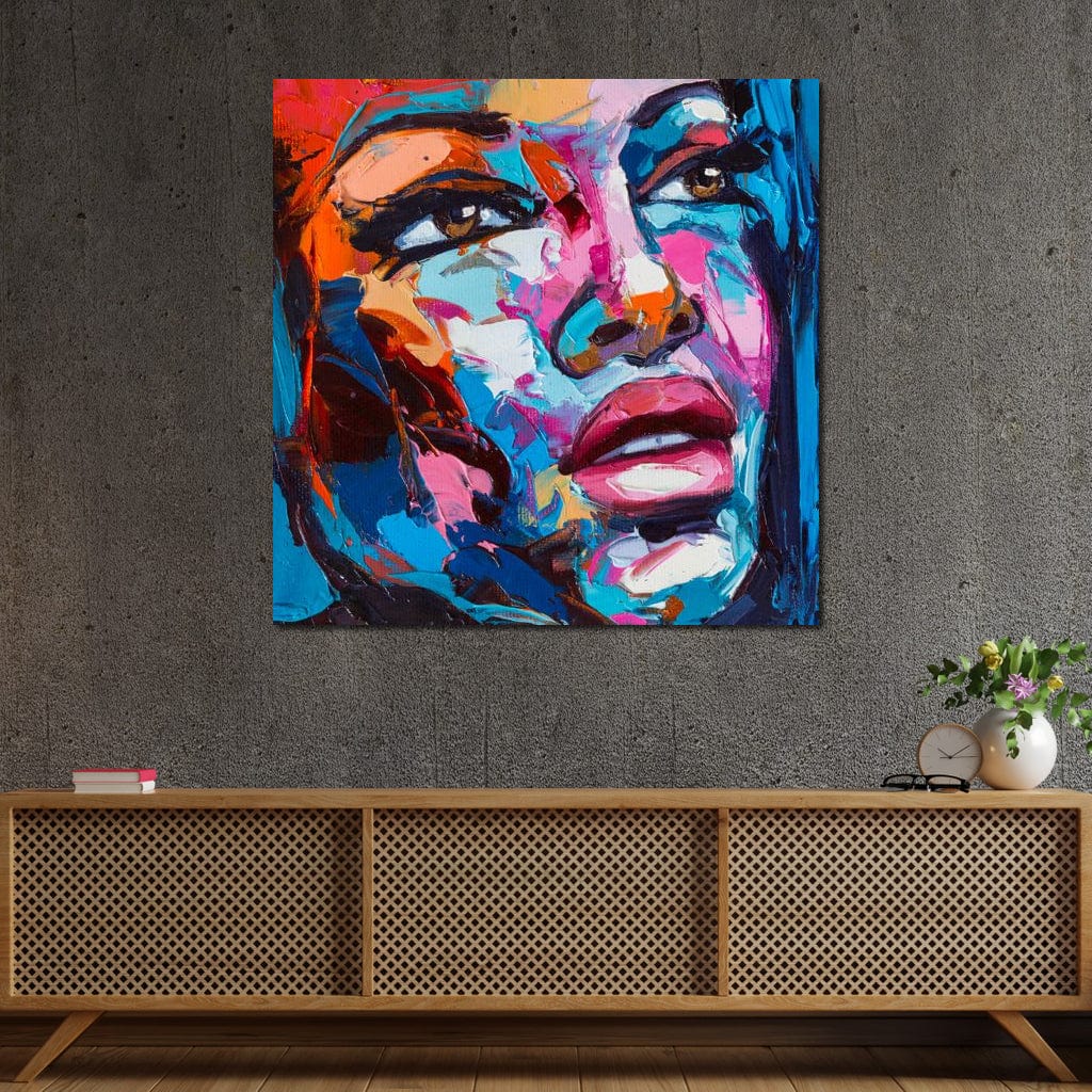 Violet Portrait Canvas Wall Art