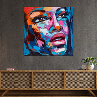 Violet Portrait Canvas Wall Art