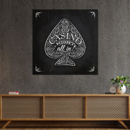 Casino Night Canvas Wall Art