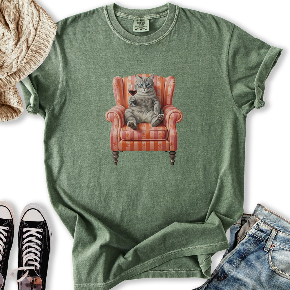 Gray Tabby Chair Relaxed Tee
