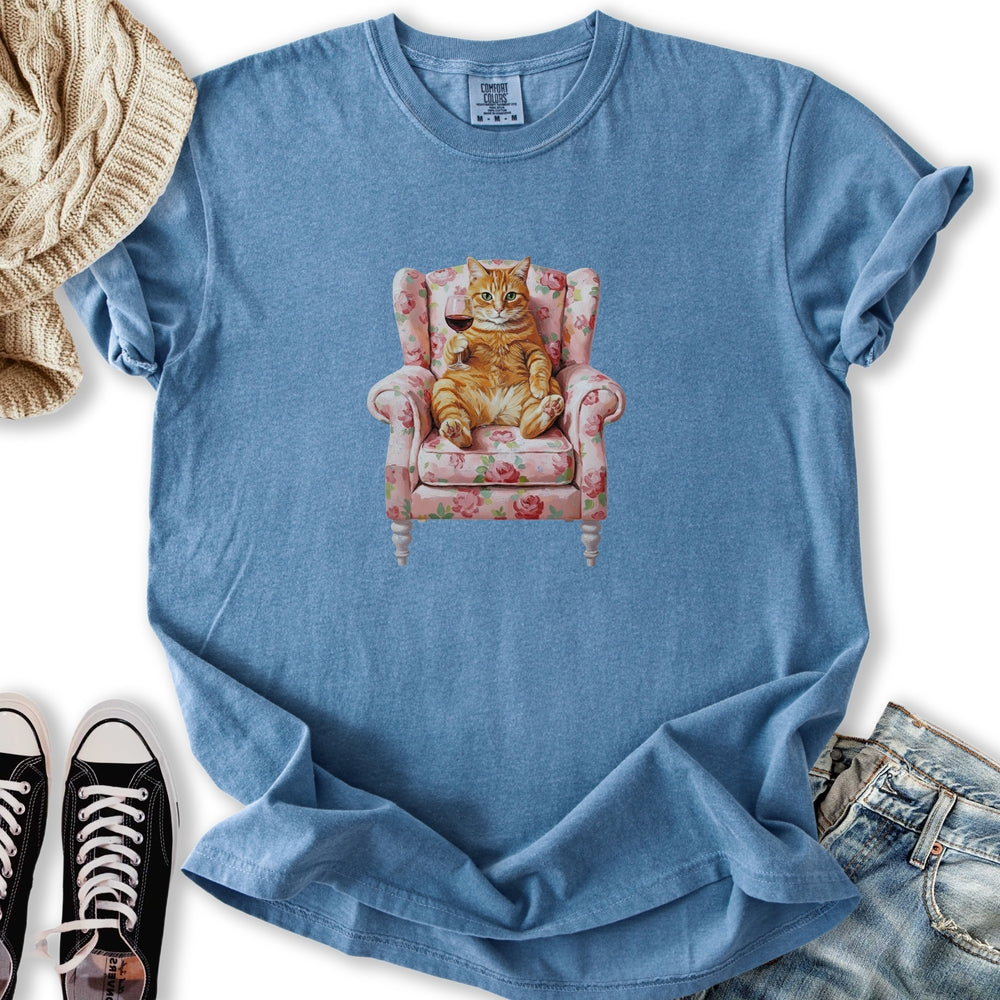 Orange Tabby Chair Relaxed Tee