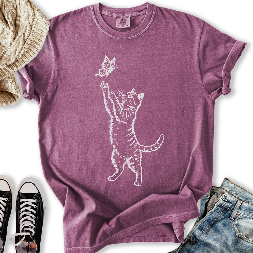 Kitten Sketch Relaxed Tee