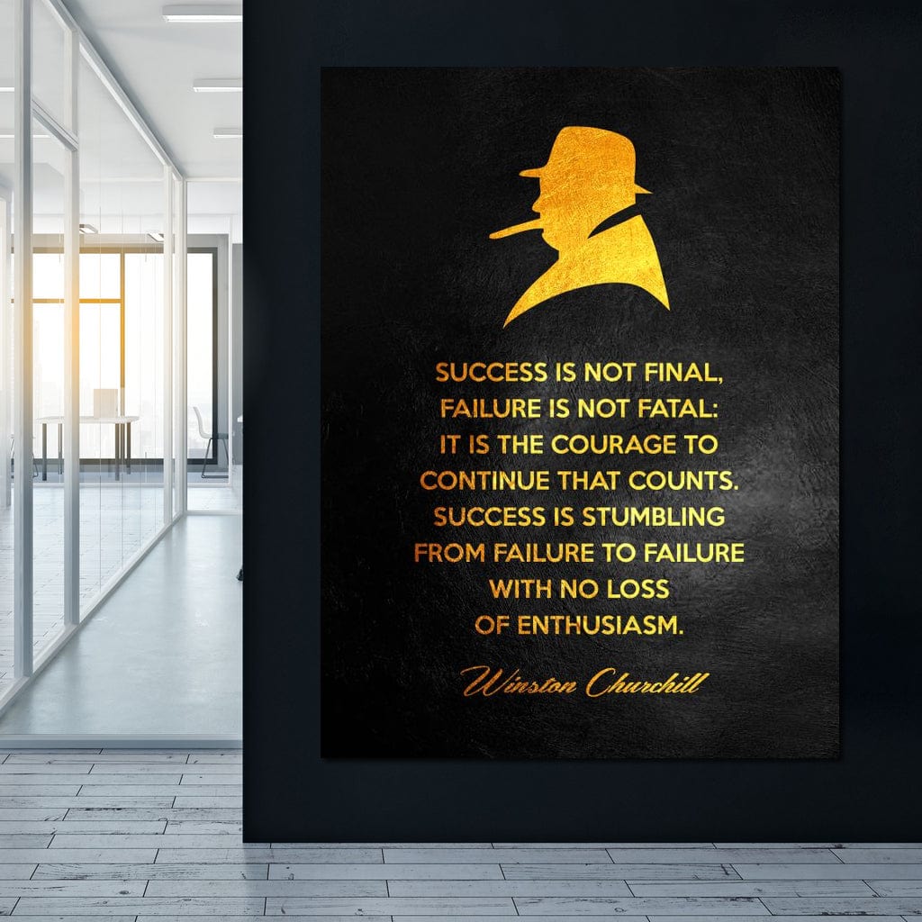 Winston Churchill Canvas Wall Art