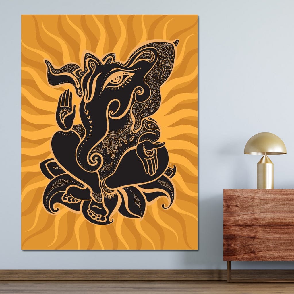 Ganesh Wisdom Canvas Wall Art
