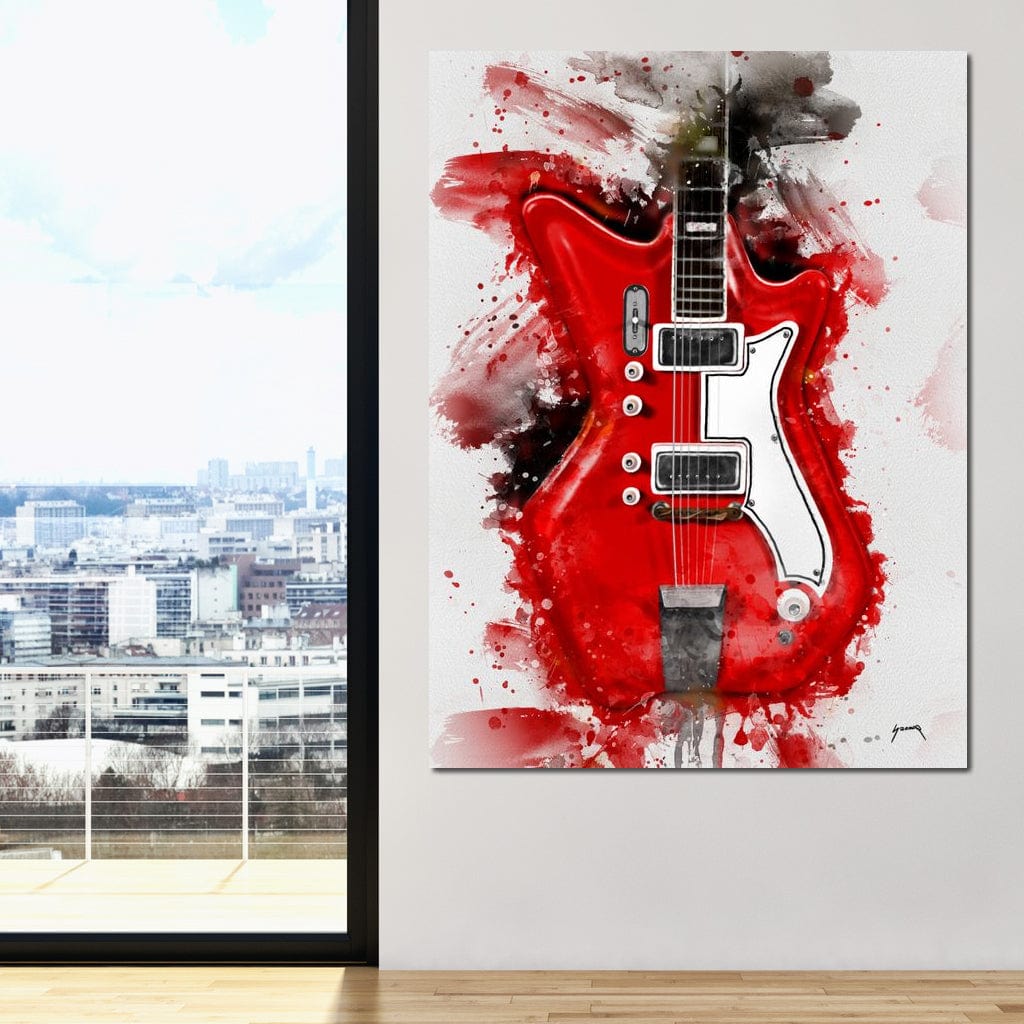Jack White's Guitar Canvas Wall Art