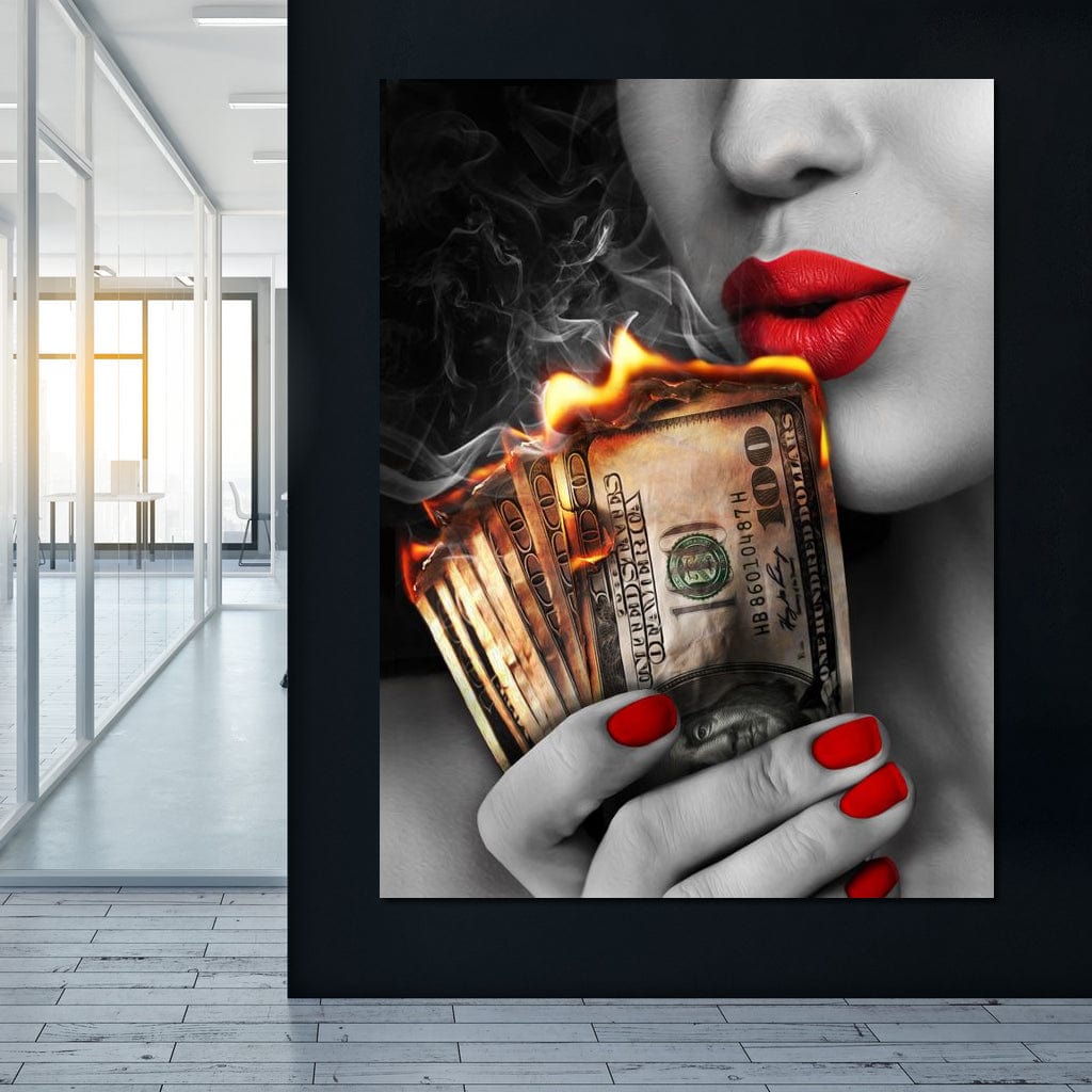 Flame Kissed Canvas Wall Art