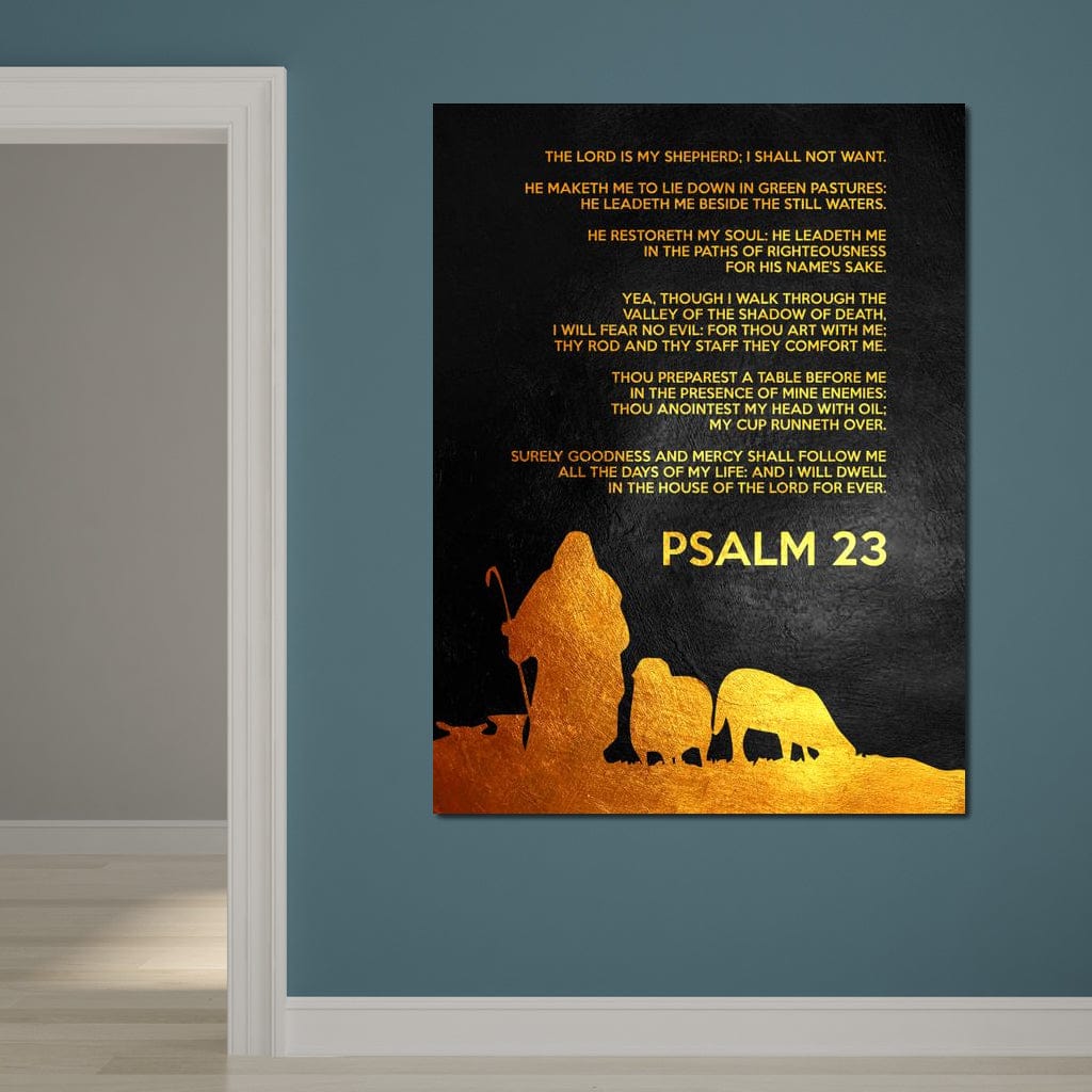 Psalm 23 Canvas Wall Art