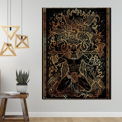 Zodiac sign Aries Canvas Wall Art