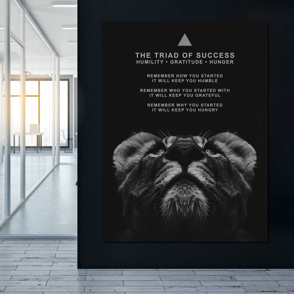 The Triad of Success Canvas Wall Art