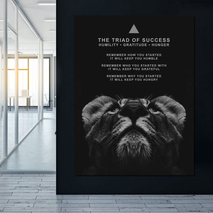 The Triad of Success Canvas Wall Art