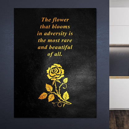 The Flower That Blooms Canvas Wall Art