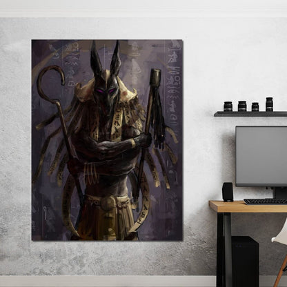 Anubis Canvas Wall Art