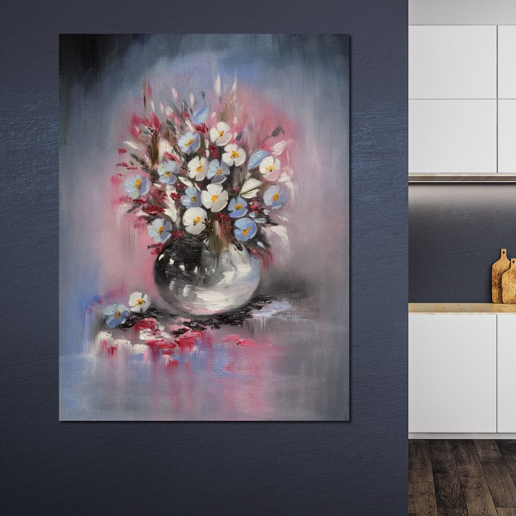 Beautiful Flowers Vase Canvas Wall Art