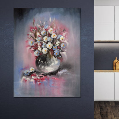 Beautiful Flowers Vase Canvas Wall Art