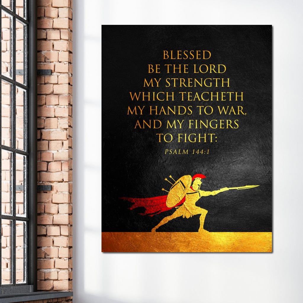 Psalm 144:1 Canvas Wall Art