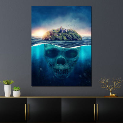 Skull Island Canvas Wall Art