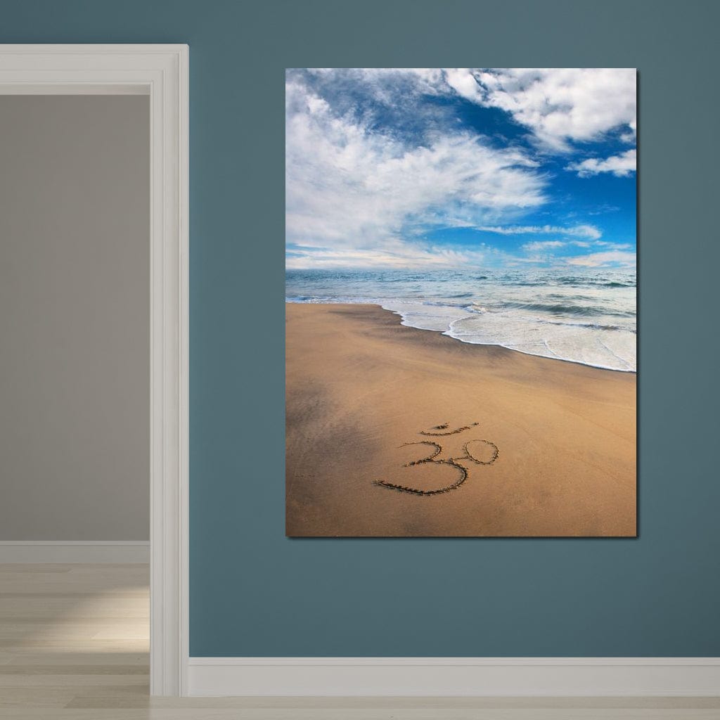 Meditation Beach Canvas Wall Art