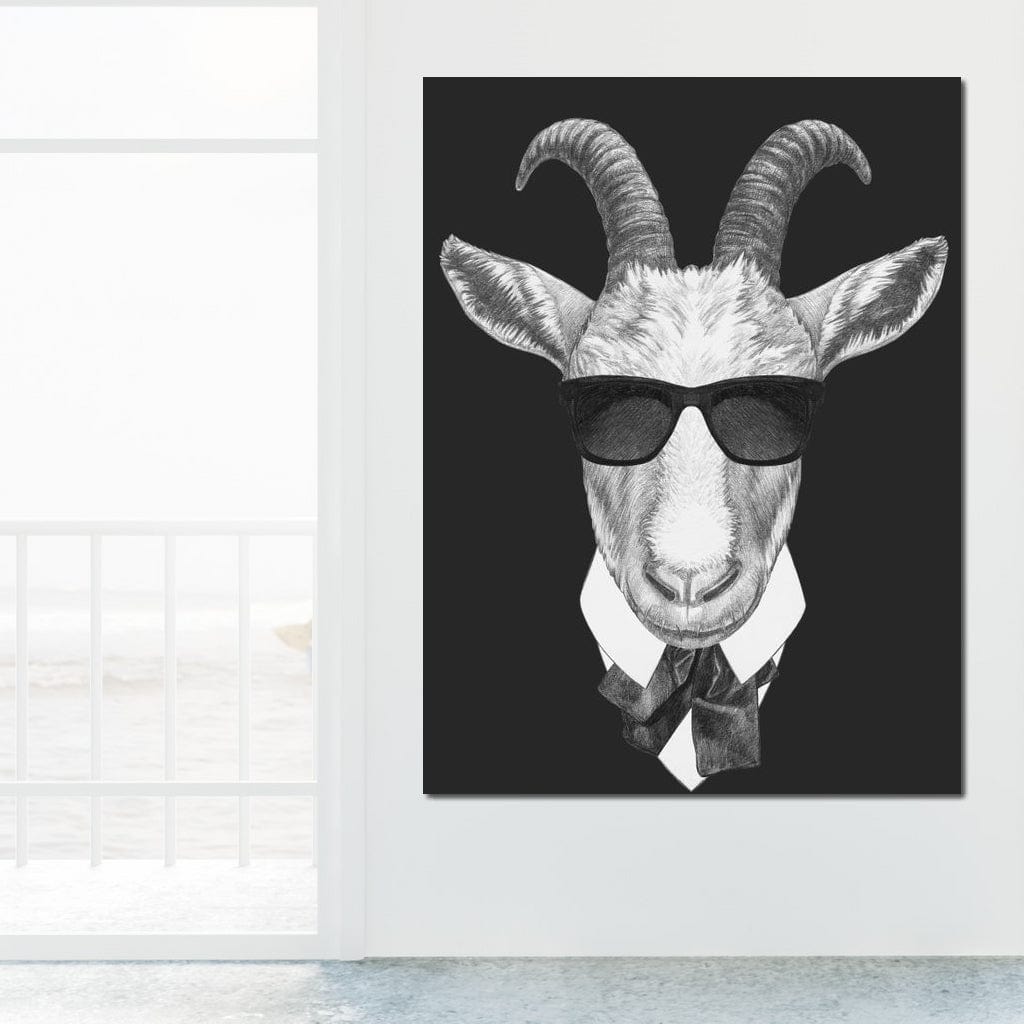 Dressed Up Goat Canvas Wall Art