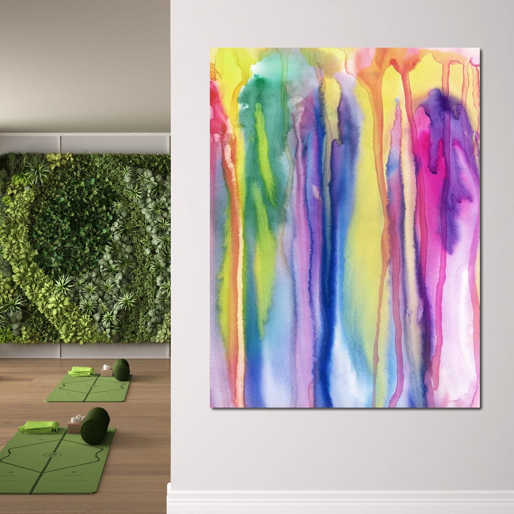 Watercolor Drip Canvas Wall Art