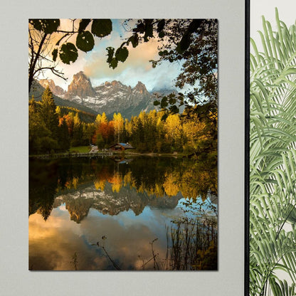 Lake Welsperg Canvas Wall Art