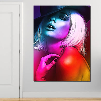 Seductive Blonde 1 Canvas Wall Art
