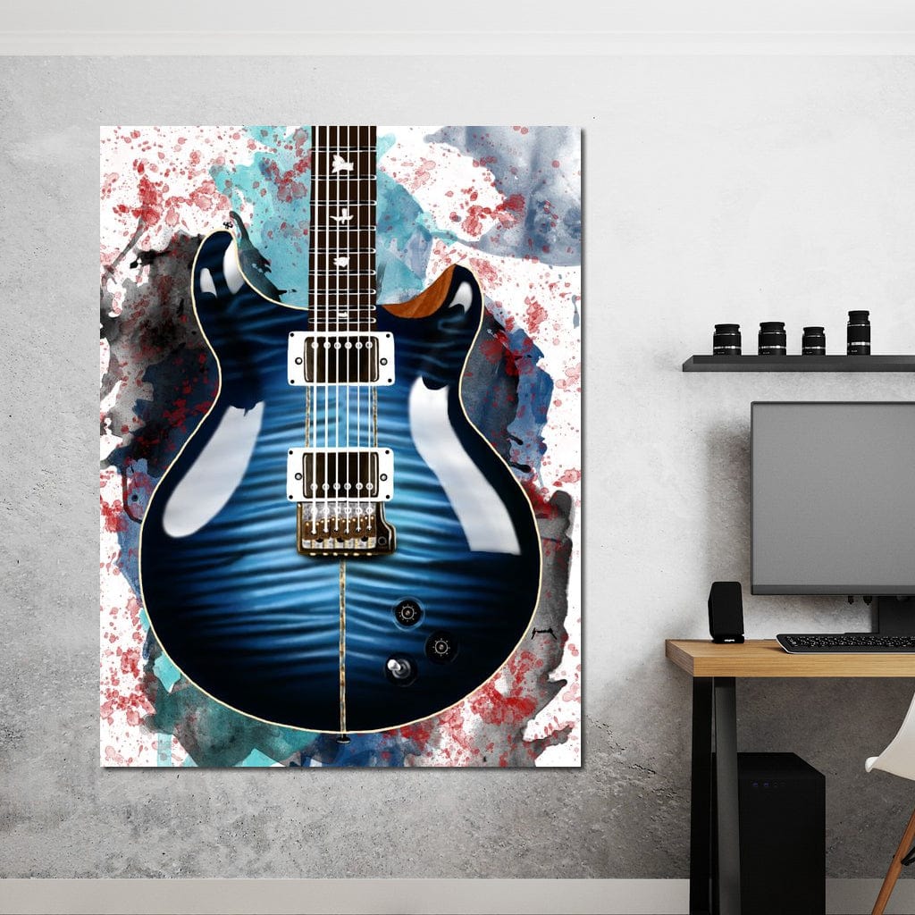 Santana's Electric Guitar Canvas Wall Art