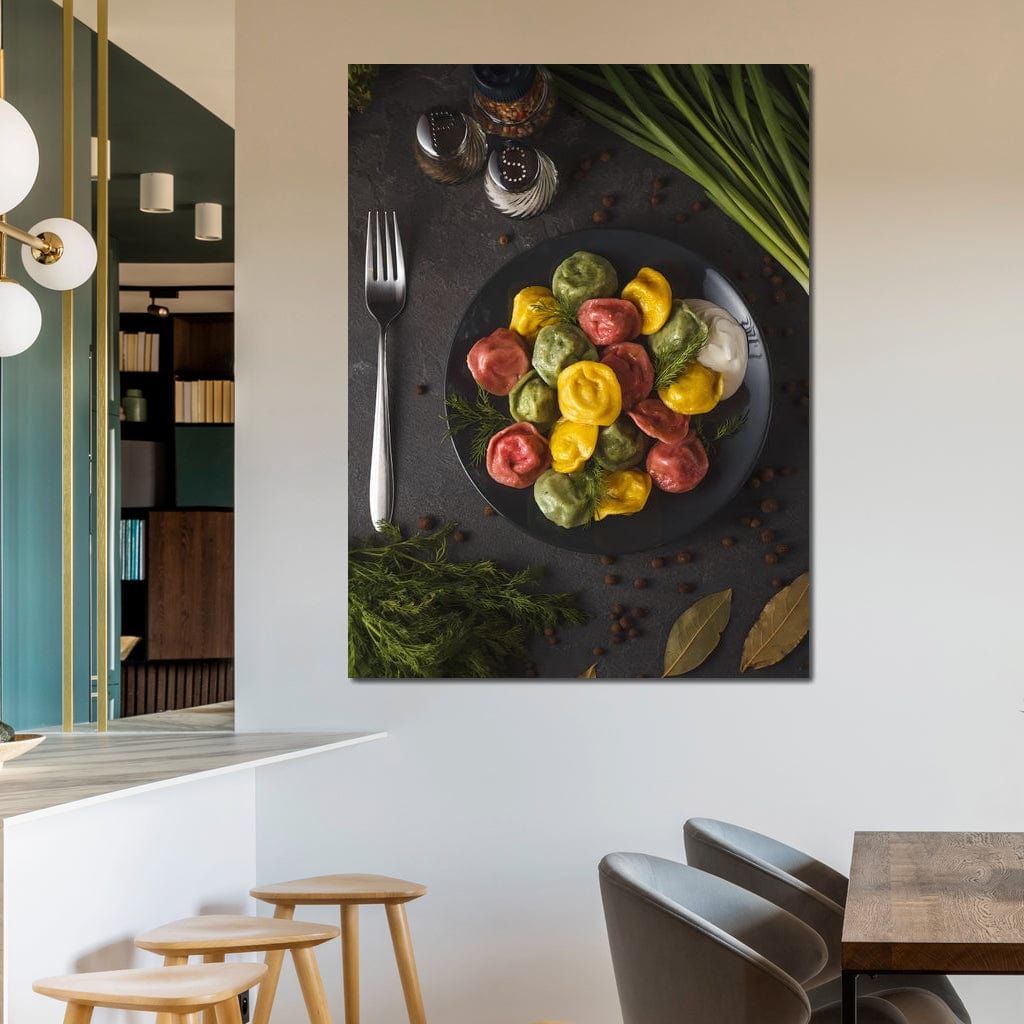 Plate of Pasta Canvas Wall Art