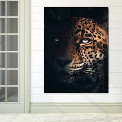 Jaguar Half Canvas Wall Art