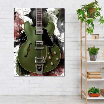 Chris Cornell's Electric Guitar Canvas Wall Art