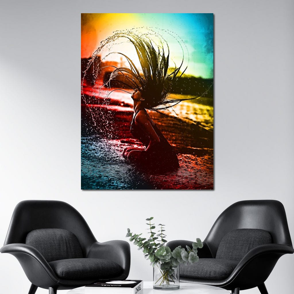 Neon Summer Days Canvas Wall Art
