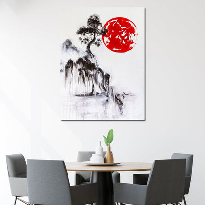 Japanese Tree Canvas Wall Art