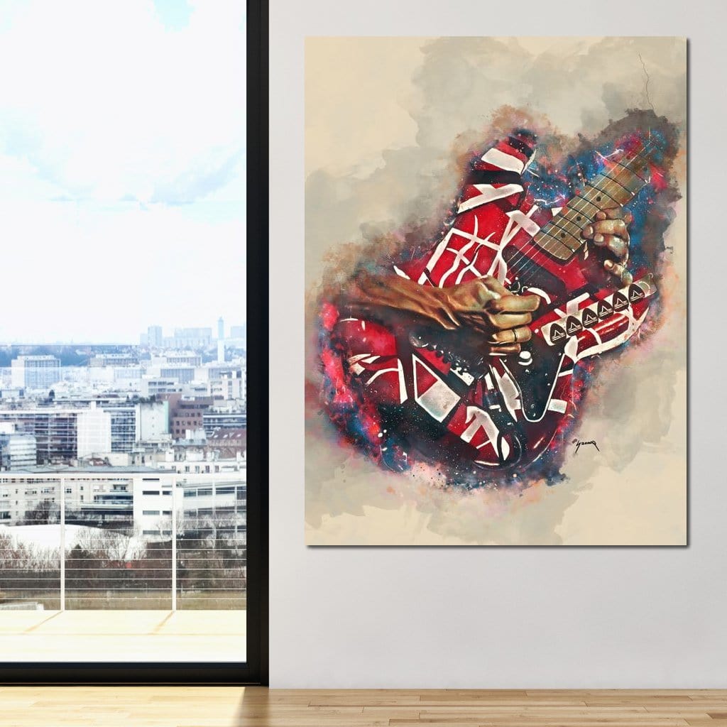 Eddie Van Halen's Electric Guitar Canvas Wall Art